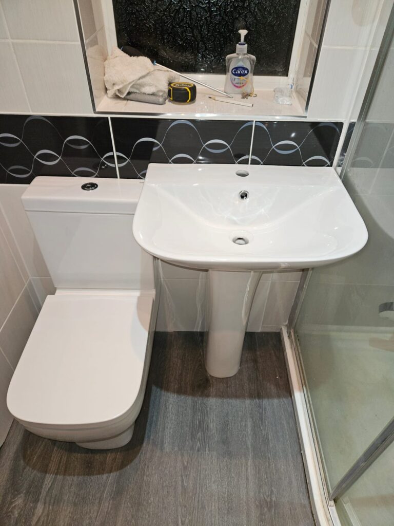 Plumbing repair carried out on a toilet in Stockport home